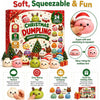 Christmas Dumpling Advent Calendar featuring 24 squishy holiday-themed toys and figures