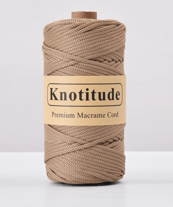 4mm Polyester Macrame Cord - 300g Spool for Knitting & DIY Crafts