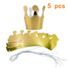 Happy Birthday Paper Party Hats – Prince & Princess Crowns for Kids and Adults