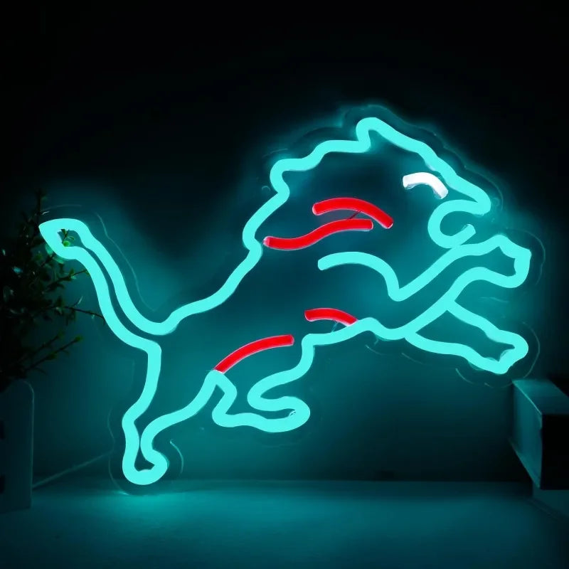 Football Neon Sign LED Wall Light for Fan Rooms and Bars