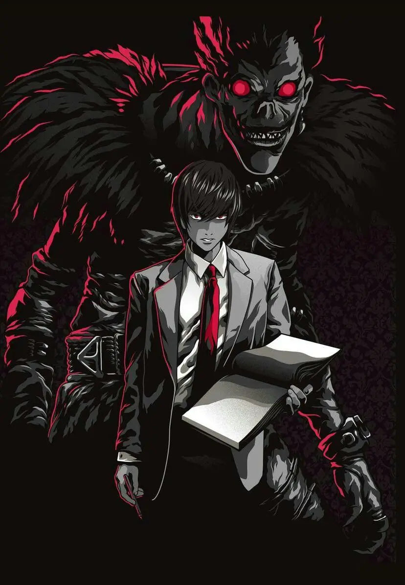 Death Note Anime Canvas Wall Art - Yagami Light Poster