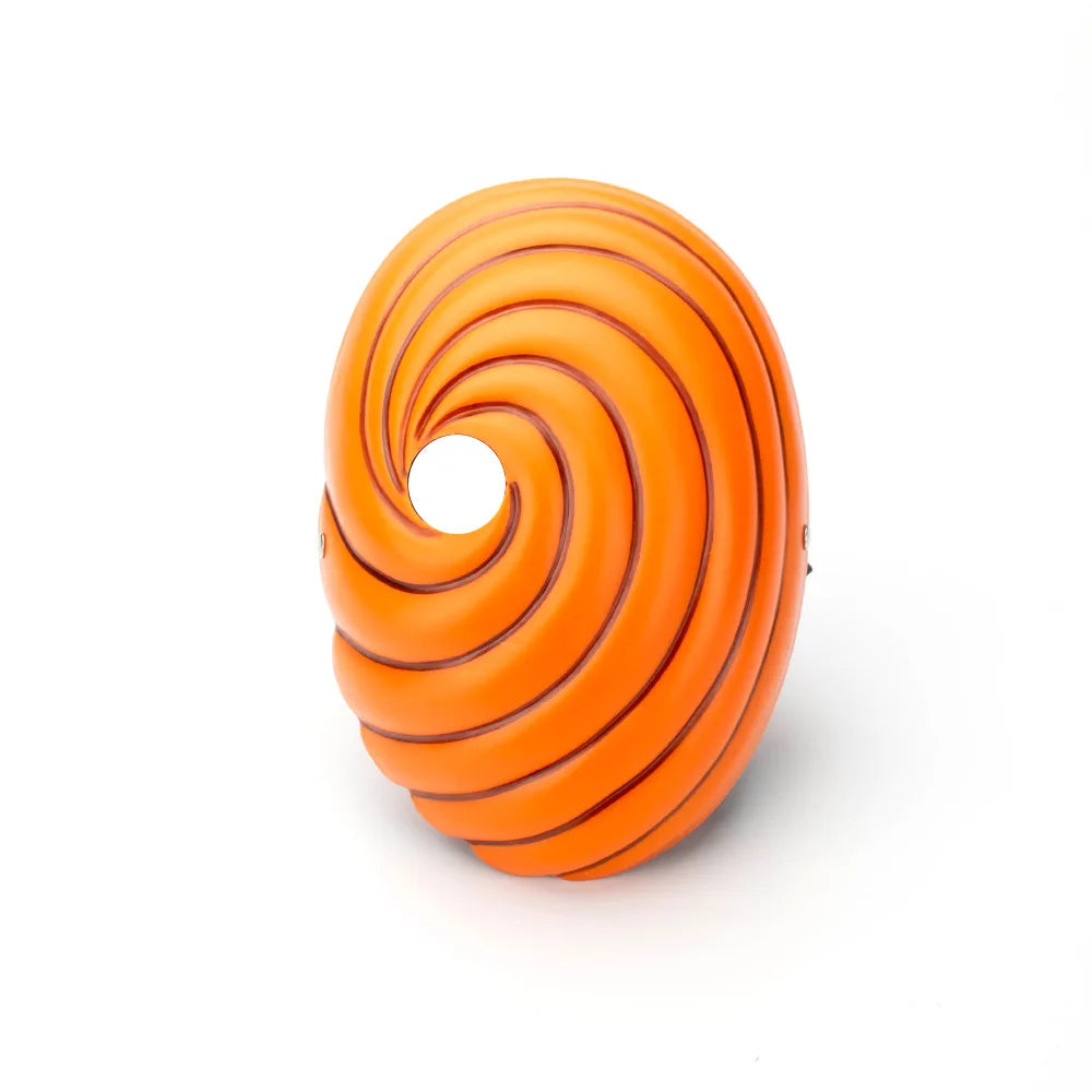 Orange spiral ninja mask for cosplay and Halloween
