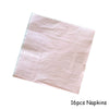 A pack of 16 pink napkins for a party tableware set.