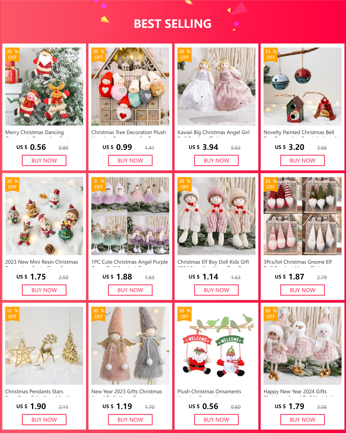 Hand-painted wooden deer Christmas ornaments for festive tree décor