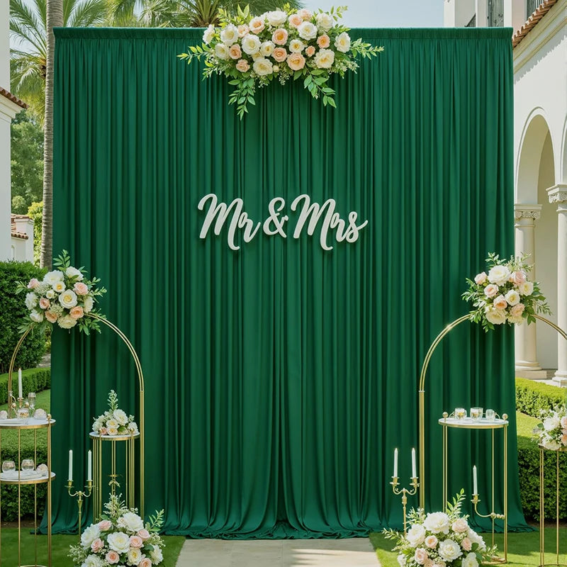 Silky Polyester Backdrop Drapes for Weddings & Events