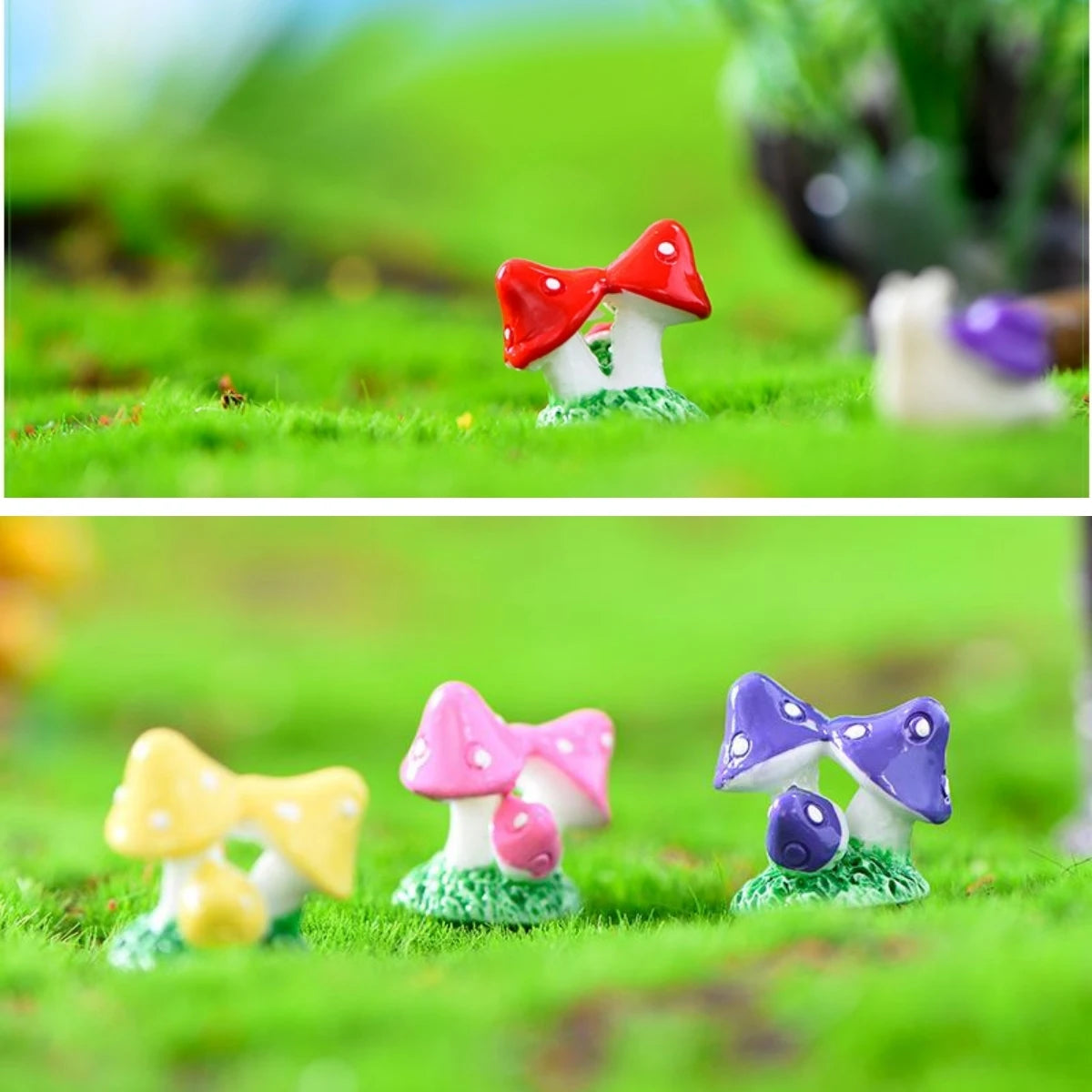 Miniature Fairy Garden Ornaments | Set of Resin Accents