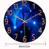 Modern Geometric Glass Wall Clock with Silent Quartz Movement