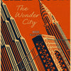 A retro movie poster featuring the New York skyline, including the Empire State Building and modern skyscrapers, in orange an