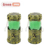 A pair of mini nuclear reactor lanterns with an eerie green glow.