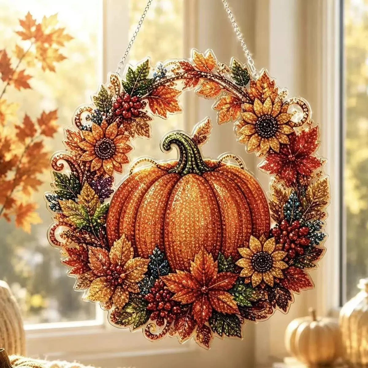 Halloween Ghost Pearl Painting Kit – Autumn DIY Craft Set for Adults
