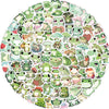 Collection d'autocollants de grenouilles en PVC esthétiques pour scrapbooking et décoration
