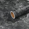Roll of matte marble self-adhesive waterproof wallpaper for kitchen and furniture