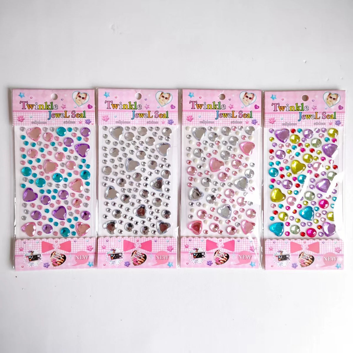 Crystal Gemstone Stickers for DIY Crafts and Makeup Fun