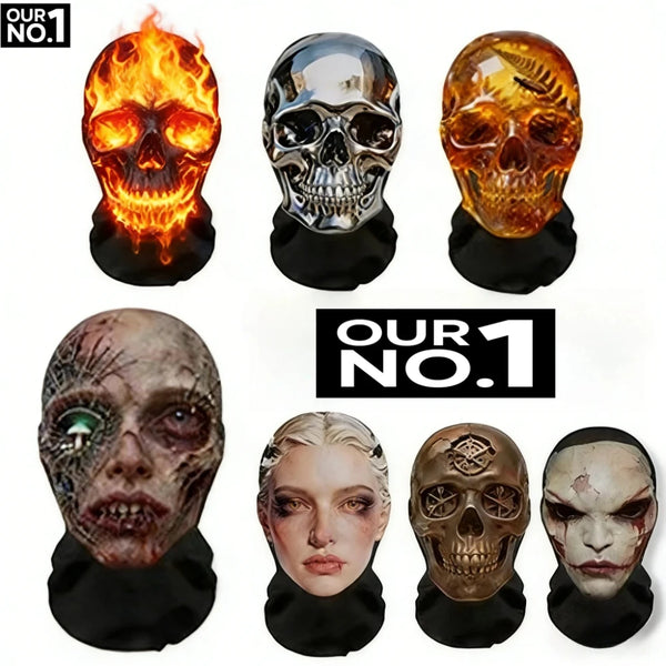 3D Scary Skull Horror Face Mask for Halloween