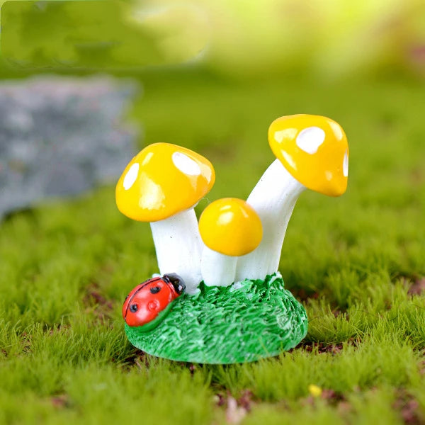 Miniature Fairy Garden Ornaments | Set of Resin Accents