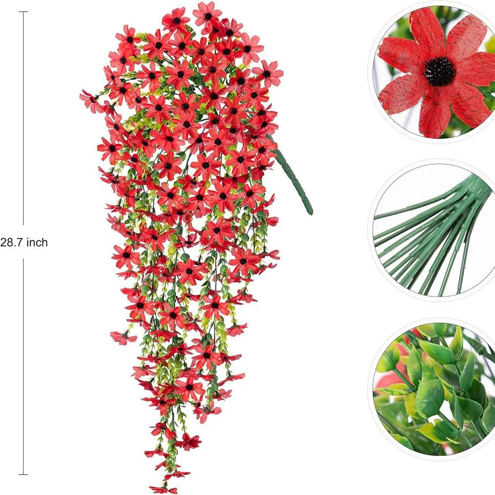 Multicolor Violet Artificial Flower Vine for Home Decor