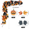 Autumn Maple Leaf Garland for Fireplace & Mantel Decor