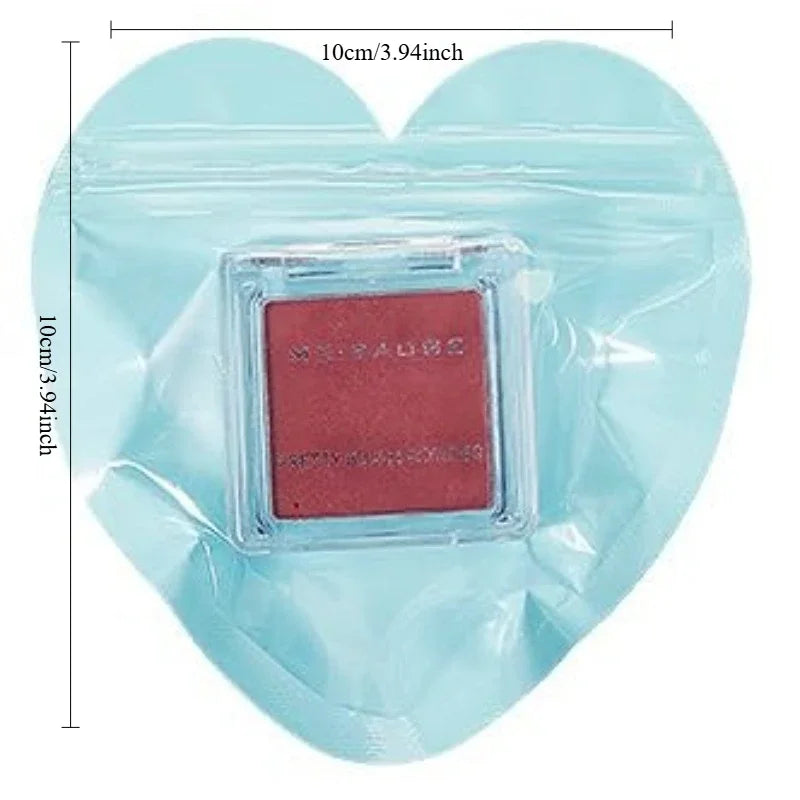 Heart-Shaped PVC Jewelry Storage Pouch