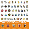 A collection of various graffiti art stickers for phones and notebooks displayed in a grid format.
