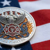 Firefighter 3D Gold-Plated Challenge Coin | Commemorative Hero Tribute Coin