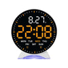 A digital alarm clock displaying 22:08 with an 8.27 jump display on a black round screen.