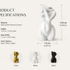 Abstract Female Torso Resin Vase