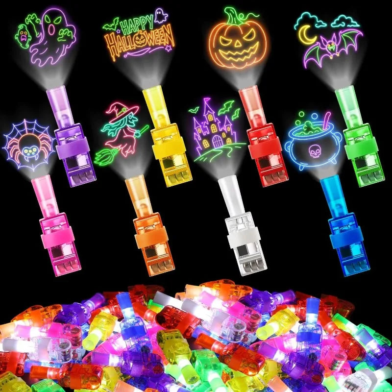 Halloween LED Finger Lights - Glow in the Dark Party Favors