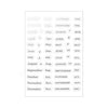 Transparent PET Index Tab Stickers with Hot Stamping – Monthly & Budget Organizers