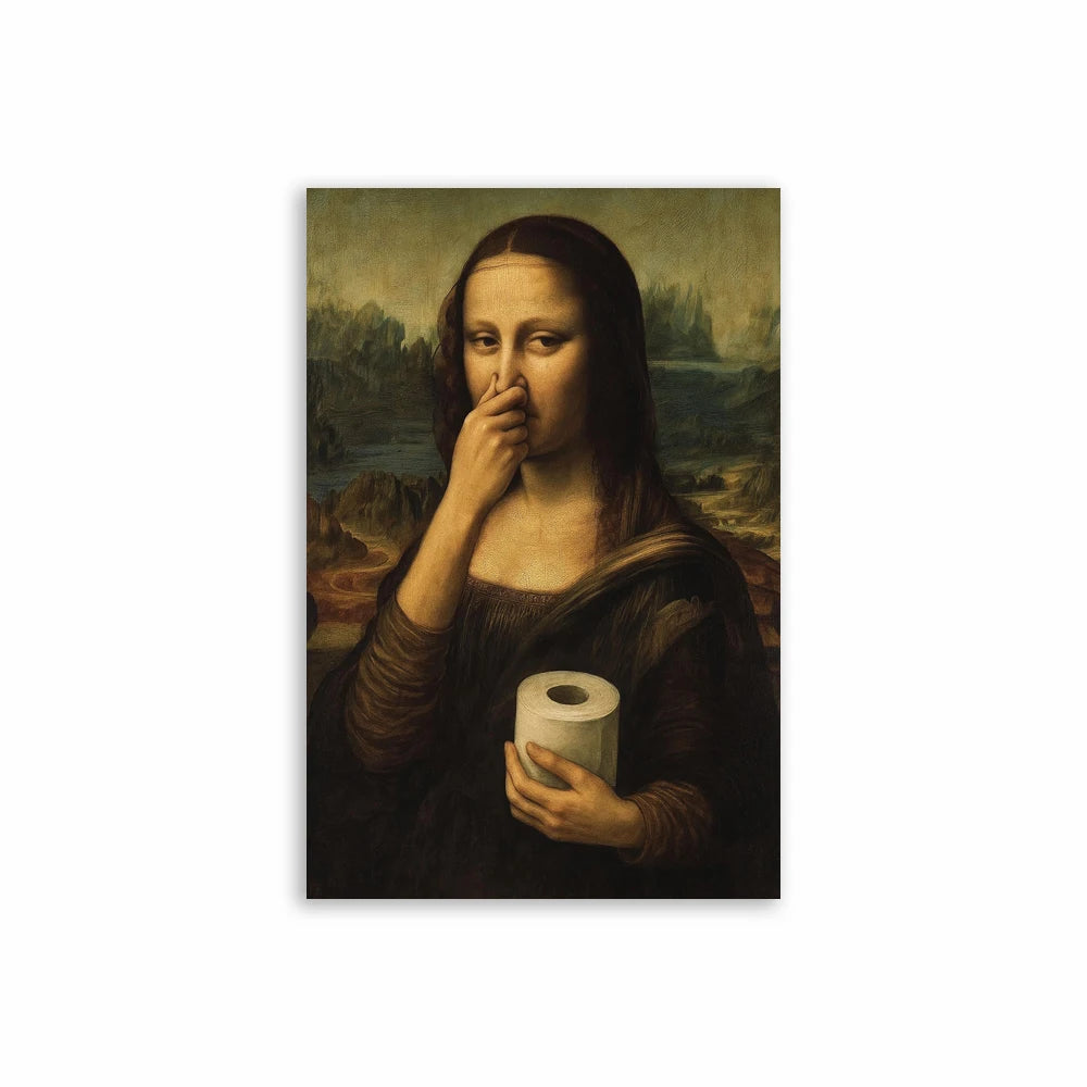 A painting depicting a woman with long brown hair looking toward the viewer.