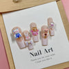 3D Resin Animal Nail Charms – Cute Bear, Rabbit & Panda Mix