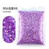 Bag of purple lavender resin rhinestones for crafting