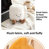 A four-piece plush toy set featuring a toilet, plunger, and other bathroom-themed items.
