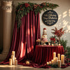 Elegant Satin Backdrop Curtain for Weddings and Events