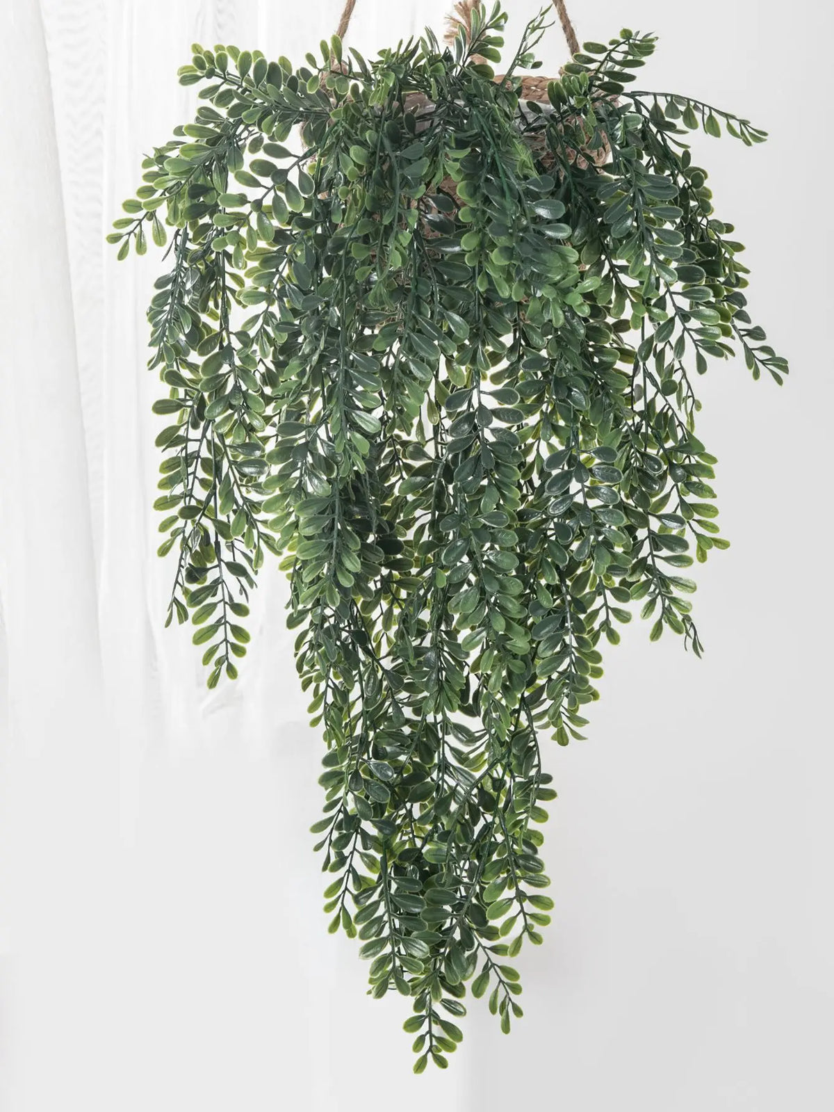 Artificial ivy garland with a pot hanging as home and event decor