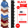 Wall-Mounted Hat Organizer Rack for 9 Caps