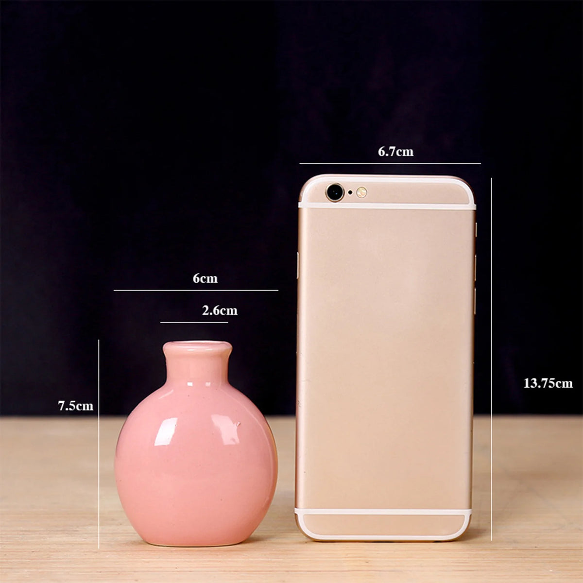 Handcrafted Ceramic Mini Vase for Desk & Tabletop Decor