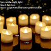 A set of 1pc candle night light in white ceramic form, showing its size and glow.