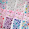Crystal Gemstone Stickers for DIY Crafts and Makeup Fun