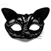 Black lace half-face mask for masquerade or cosplay