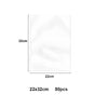 A rectangular white cellophane treat bag measuring 22cm by 32cm, shown flat.
