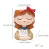 Resin Cartoon Girl Flower Planter