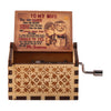 Retro Hand-Cranked Wooden Music Box