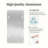 A rectangular piece of high quality aluminum material used for making signs and wall décor.