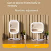 A white LED touch-sensitive vanity mirror displayed in both vertical and horizontal orientations.
