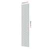 Vertical gray wood grain self-adhesive decal measuring 15cm (5.91") by 90cm (35.4")