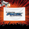 A white banner featuring the Polaris ACE logo and text on a red, starburst background.
