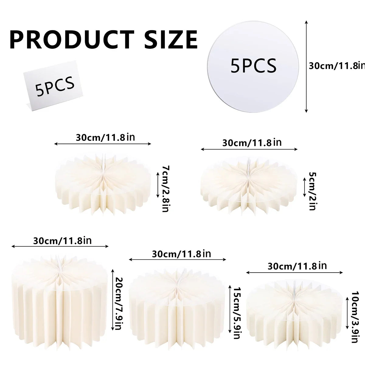 Ensemble de cinq supports ou socles en acrylique blanc pour présentation de buffet