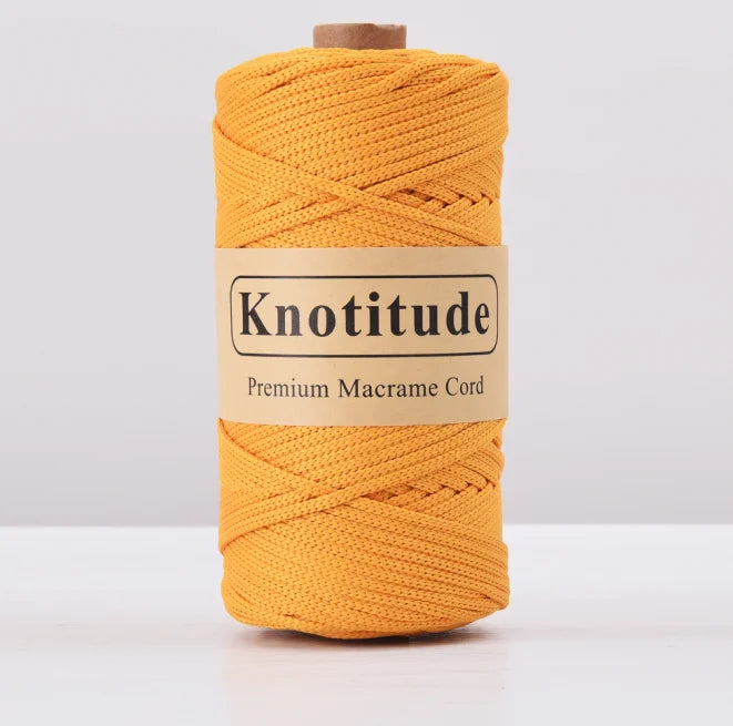 4mm Polyester Macrame Cord - 300g Spool for Knitting & DIY Crafts
