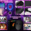 Gesture-activated LED mask and related accessories for support gesture quick change
