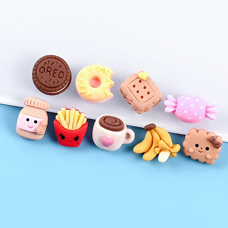 Miniature Dollhouse Food Set with Snacks, Cakes, Drinks & Wine